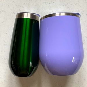 🍷🍾 Set Insulated Beverage Tumblers (Wine & Champagne/Prosecco) - Barely Used!